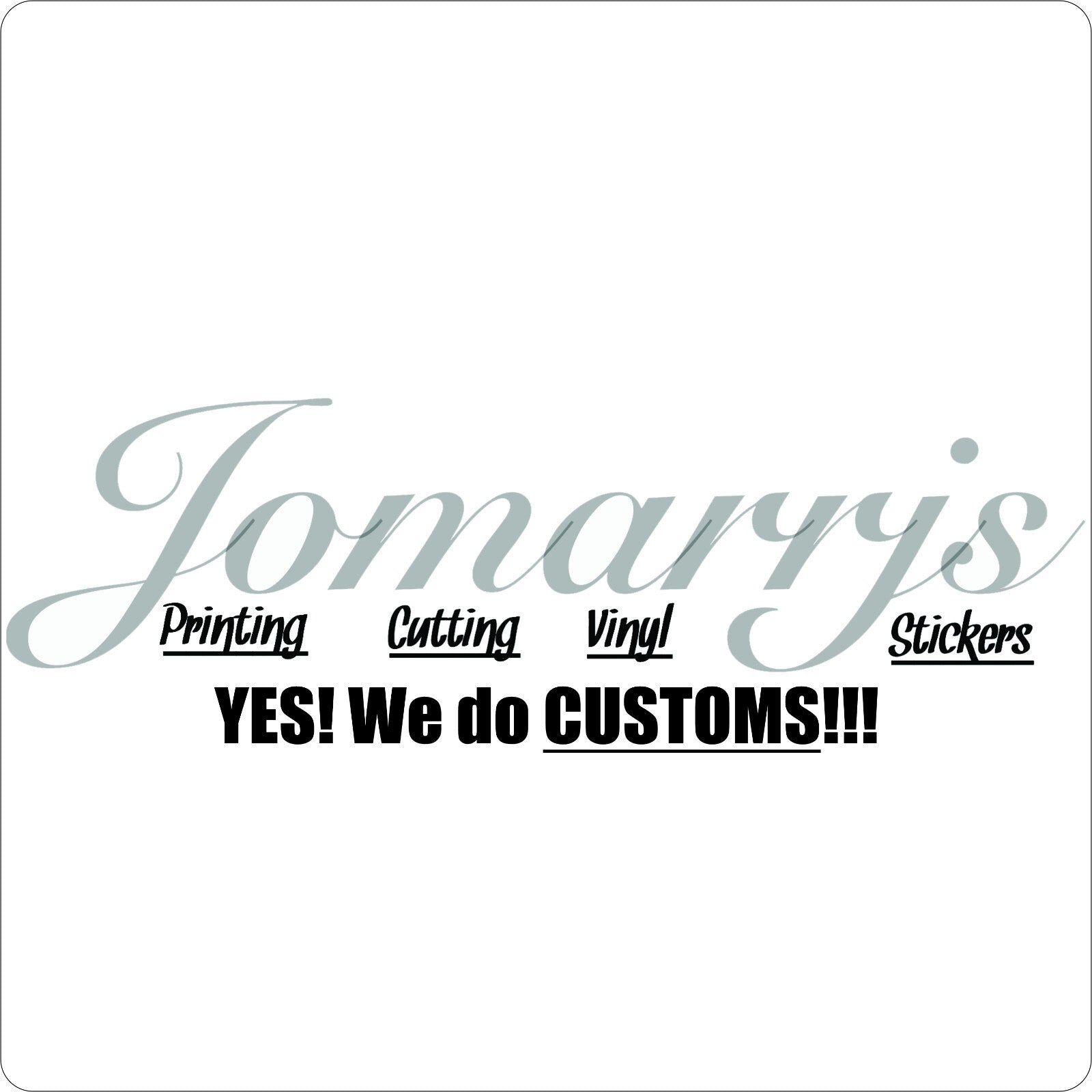 CUSTOM REQUEST 10” Custom Print Sticker Vinyl Decal