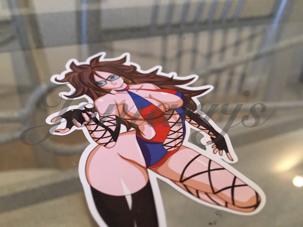 Dragon Ball Z Anime Android 21 Bikini Sun Fun Sticker Decal Vinyl Sign Comic DBZ