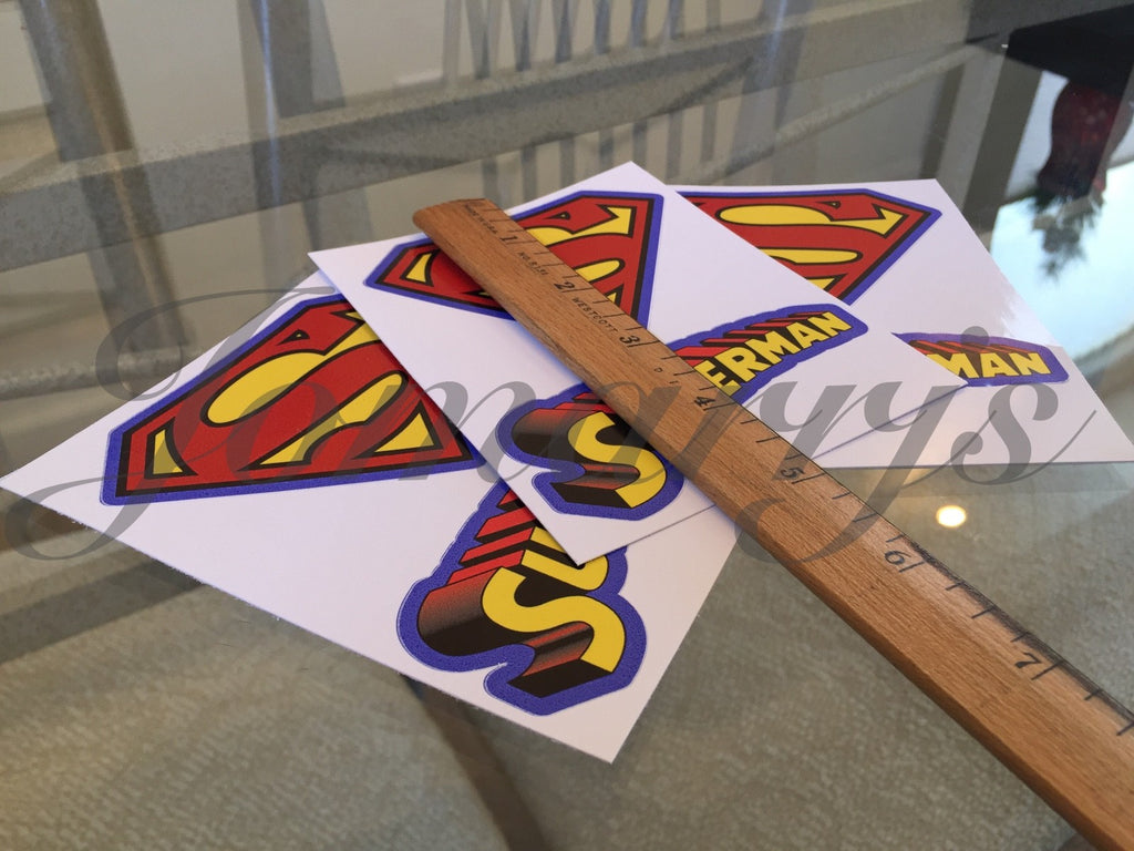 Superman 2-in-1 Logo & Emblem Sticker Decal Sign DC Comics Movie Justice League