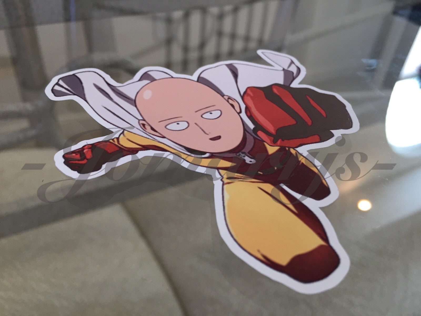 One Punch Man - Anime - Saitama - "Charging Punch" Anime Decal Sticker *3 Sizes*