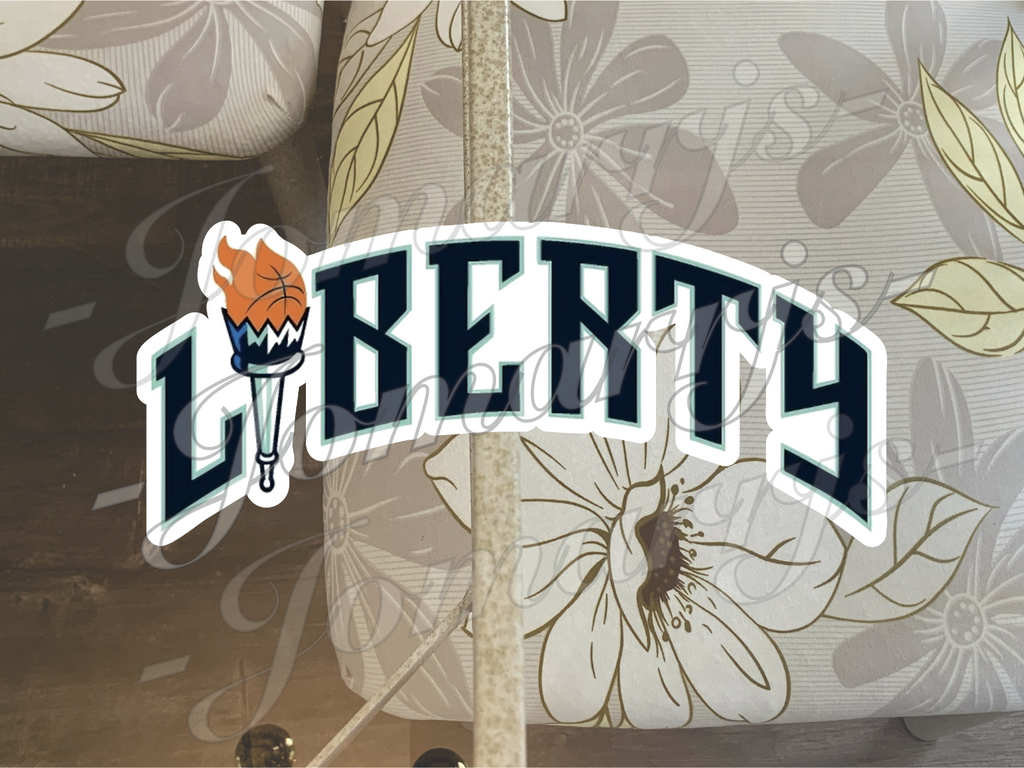 New York Liberty WNBA Logo Custom Colored Sticker Decal waterproof Sz 2"-18"