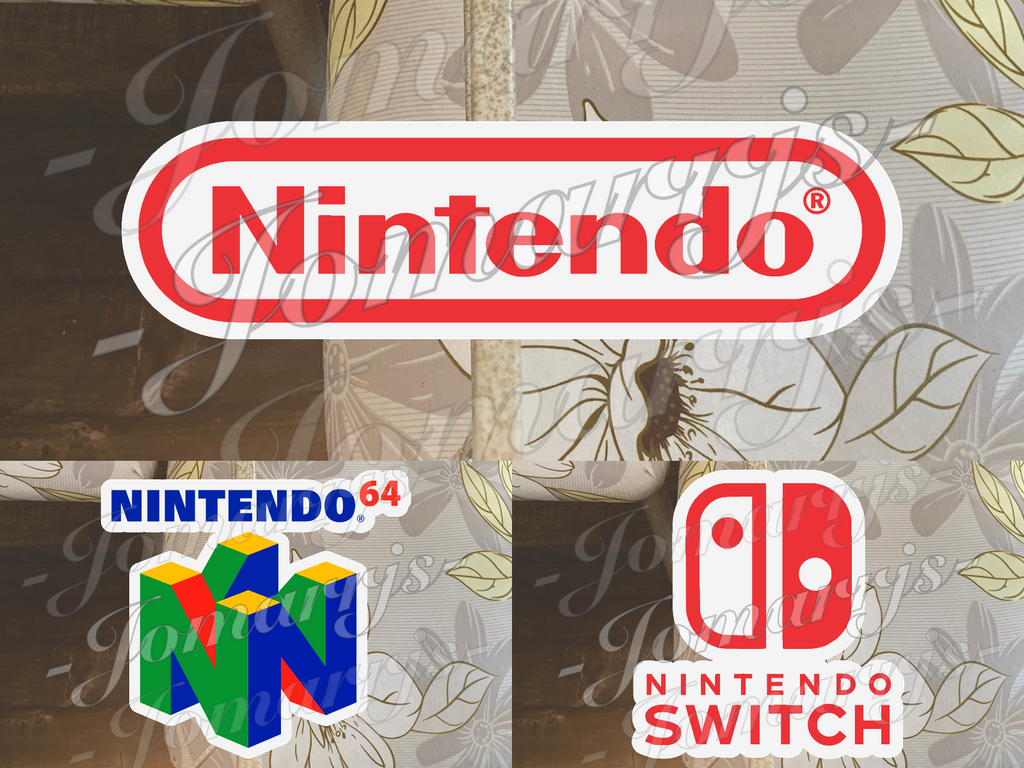 Nintendo Custom Colored Vinyl Sticker Decal N64 DS fan laptop phone car