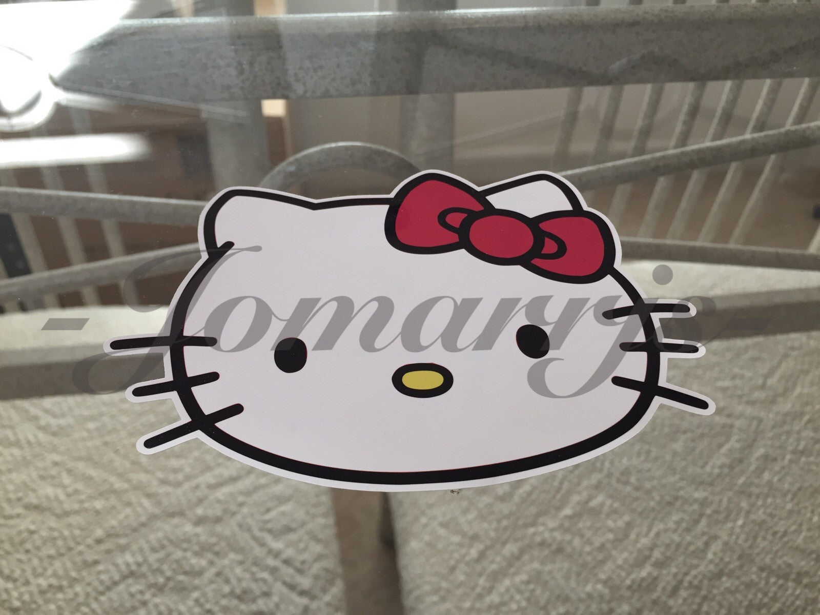 Hello Kitty - Anime - Colored Logo Sticker Decal Vinyl console Laptop *3 Sizes!*