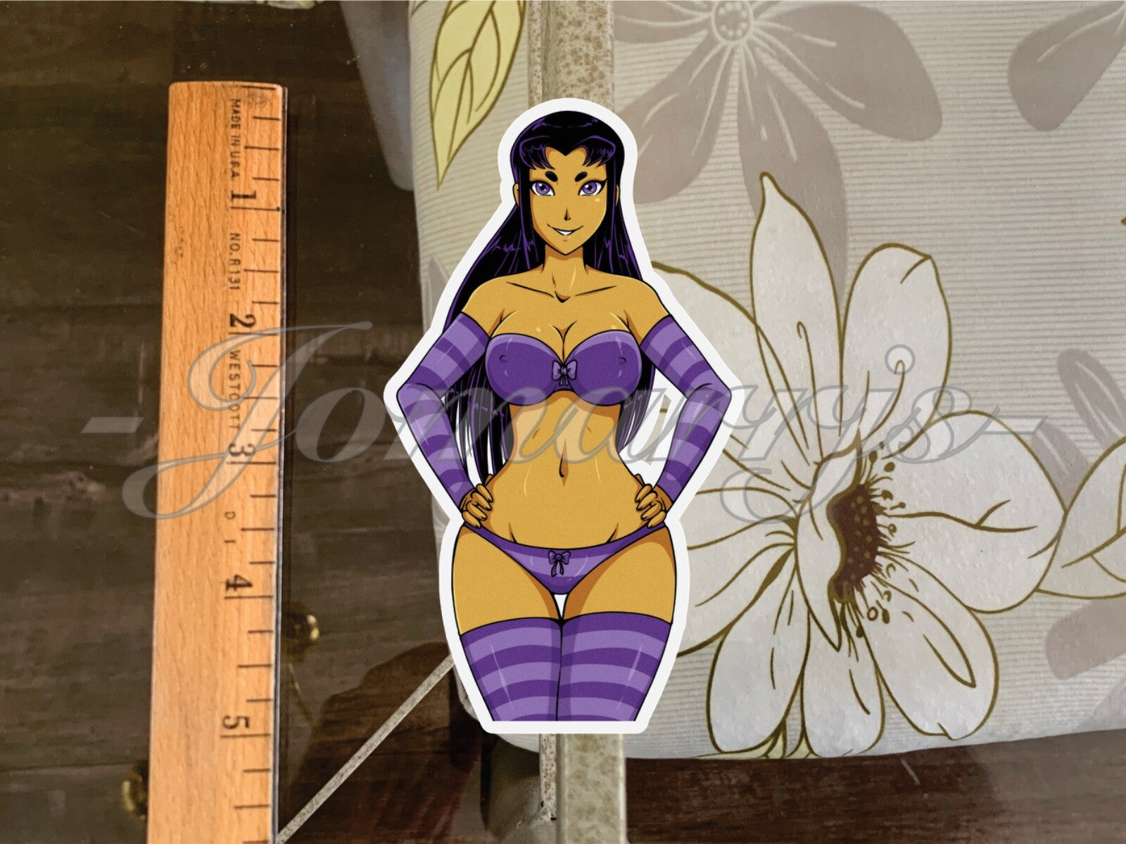 Teen Titans Blackfire Anime Bikini Sticker Decal ecchi sexy sun fun #1-2 a. b.