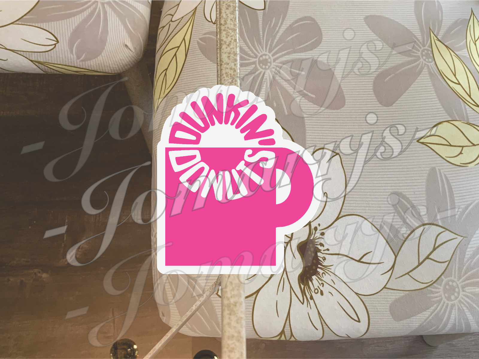 Dunkin' Donuts Logo Custom Colored Vinyl Sticker Decal car tumbler laptop