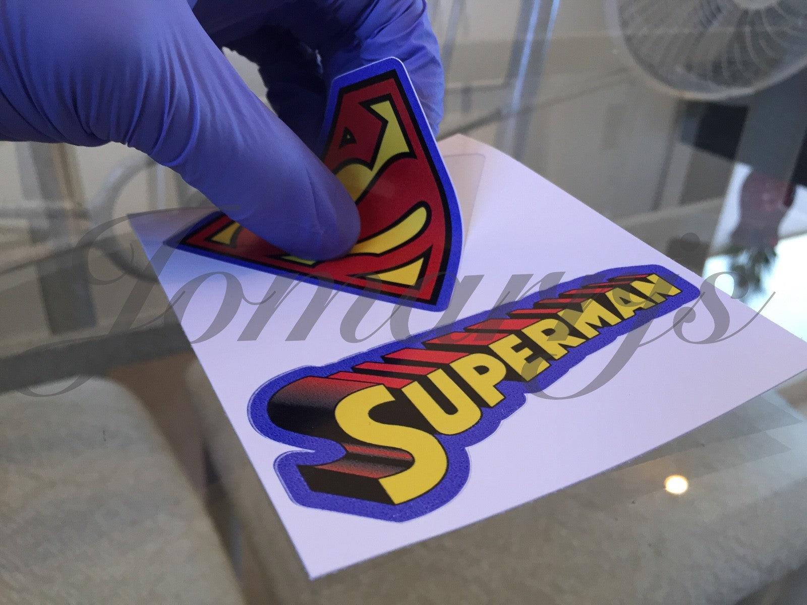 Superman 2-in-1 Logo & Emblem Sticker Decal Sign DC Comics Movie Justice League