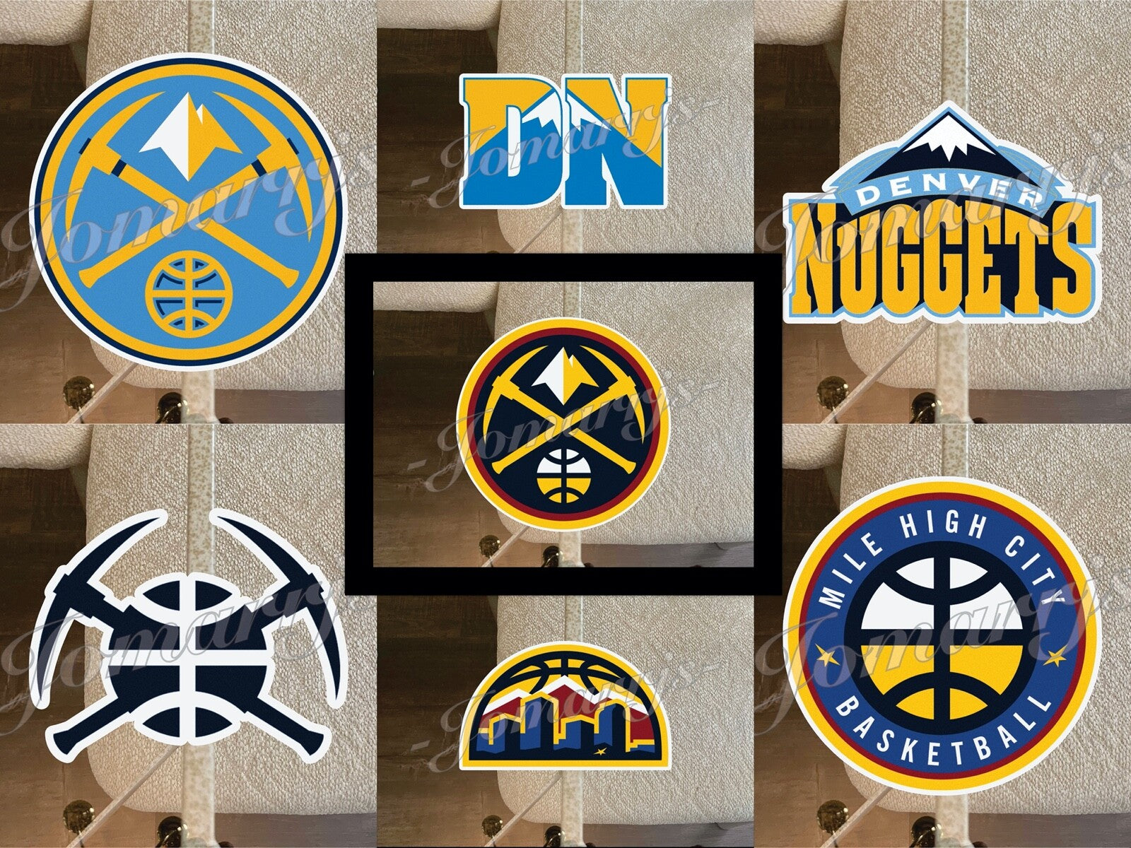 Denver Nuggets Logo NBA Sticker Decal Vinyl waterproof 2-18" #MileHighBasketball