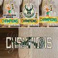 Milwaukee Bucks Basketball Team Logo NBA Champions Sticker Decal Vinyl 4"-18"