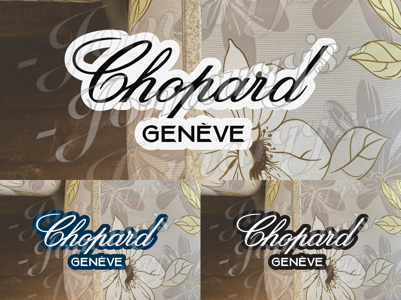 Custom Chopard Geneve Logo Premium Quality Vinyl Sticker Decal waterproof car