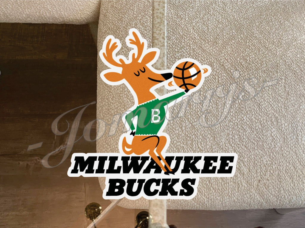 Milwaukee Bucks Basketball Team Logo NBA Sticker Decal Vinyl waterproof 2"-18"