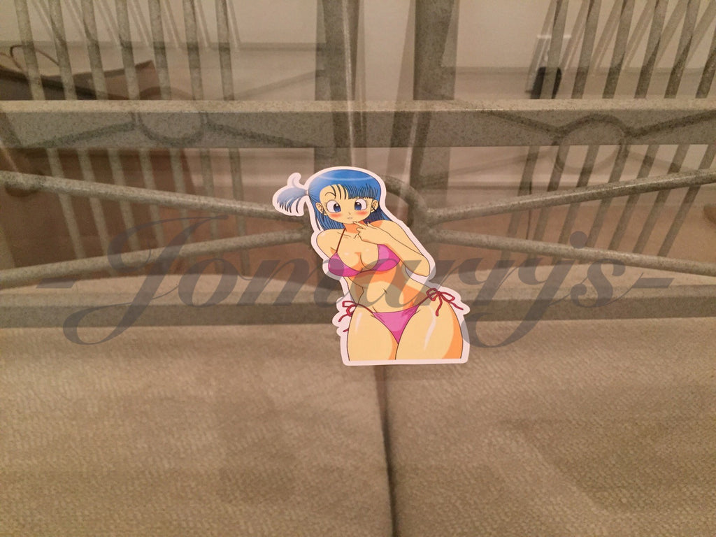 Dragon Ball Z Anime Bulma Bikini Sun Fun Sticker Decal Vinyl Comic DBZ