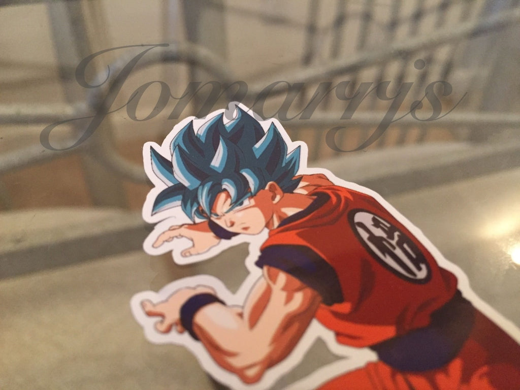 Dragon Ball Z Blue Hair Goku Stickers Decals Vinyl Sign Comic DBZ *3 Sizes!*