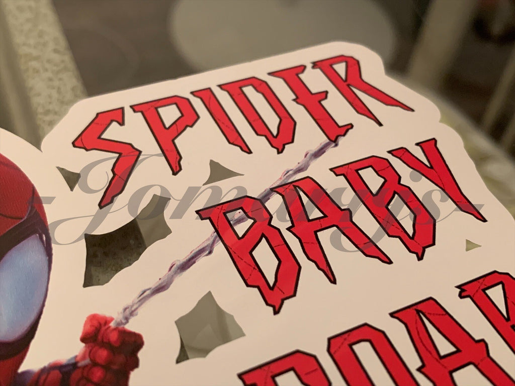 Custom Spiderman Baby (or Kid) on Board Sticker Decal spider Marvel peter parker