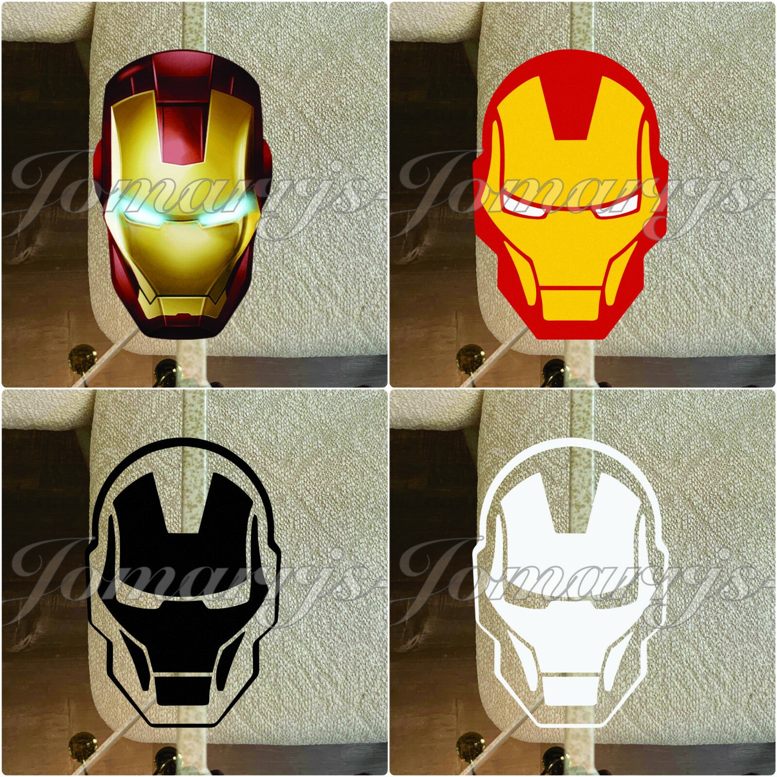 Iron Man Logo Sticker Decal Vinyl Comic Movie Marvel Avengers Starks Sz: 5"-18"