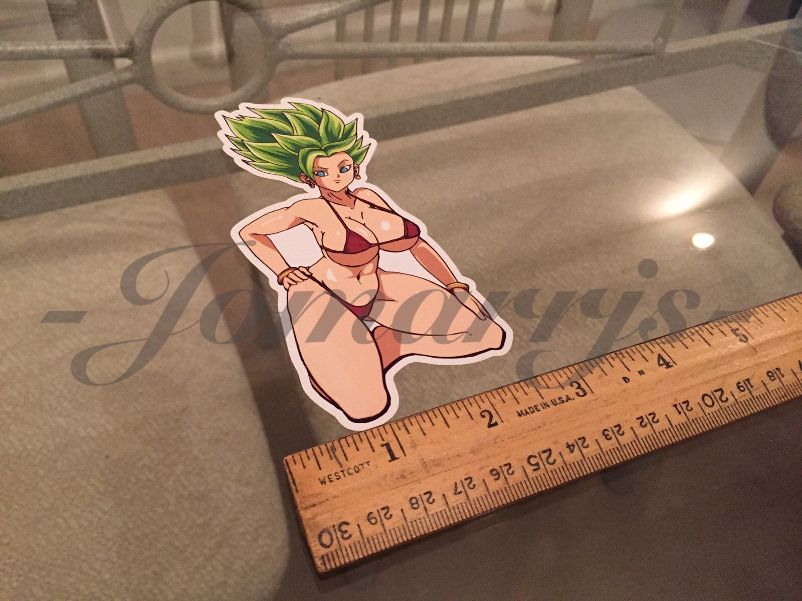 Dragon Ball Z - Anime - Kefla Bikini Sun Fun Sticker Decal Vinyl DBZ manga kale