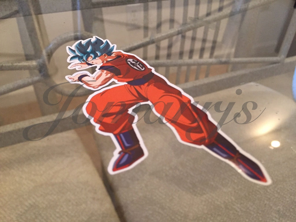 Dragon Ball Z Blue Hair Goku Stickers Decals Vinyl Sign Comic DBZ *3 Sizes!*