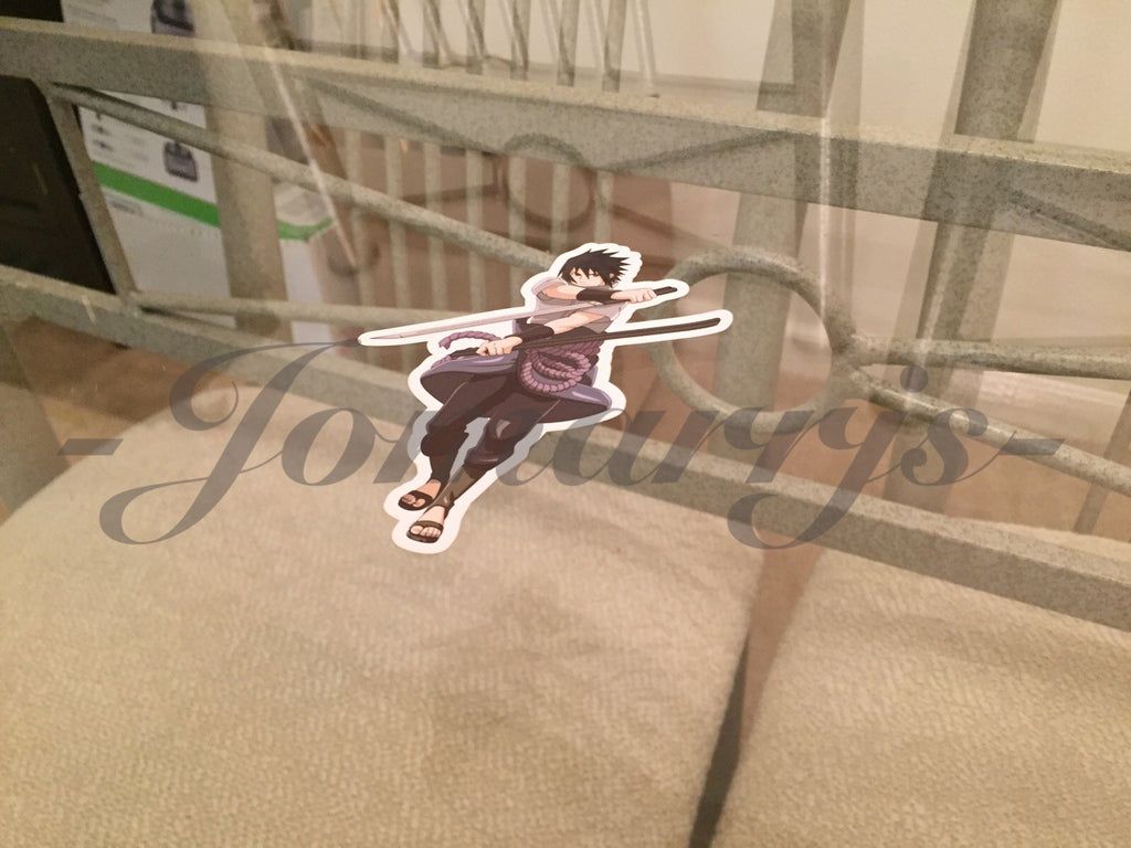 Naruto - Anime - Sasuke Uchiha Sticker Decals Vinyl Sign Comic *Sz: 4”-18”*