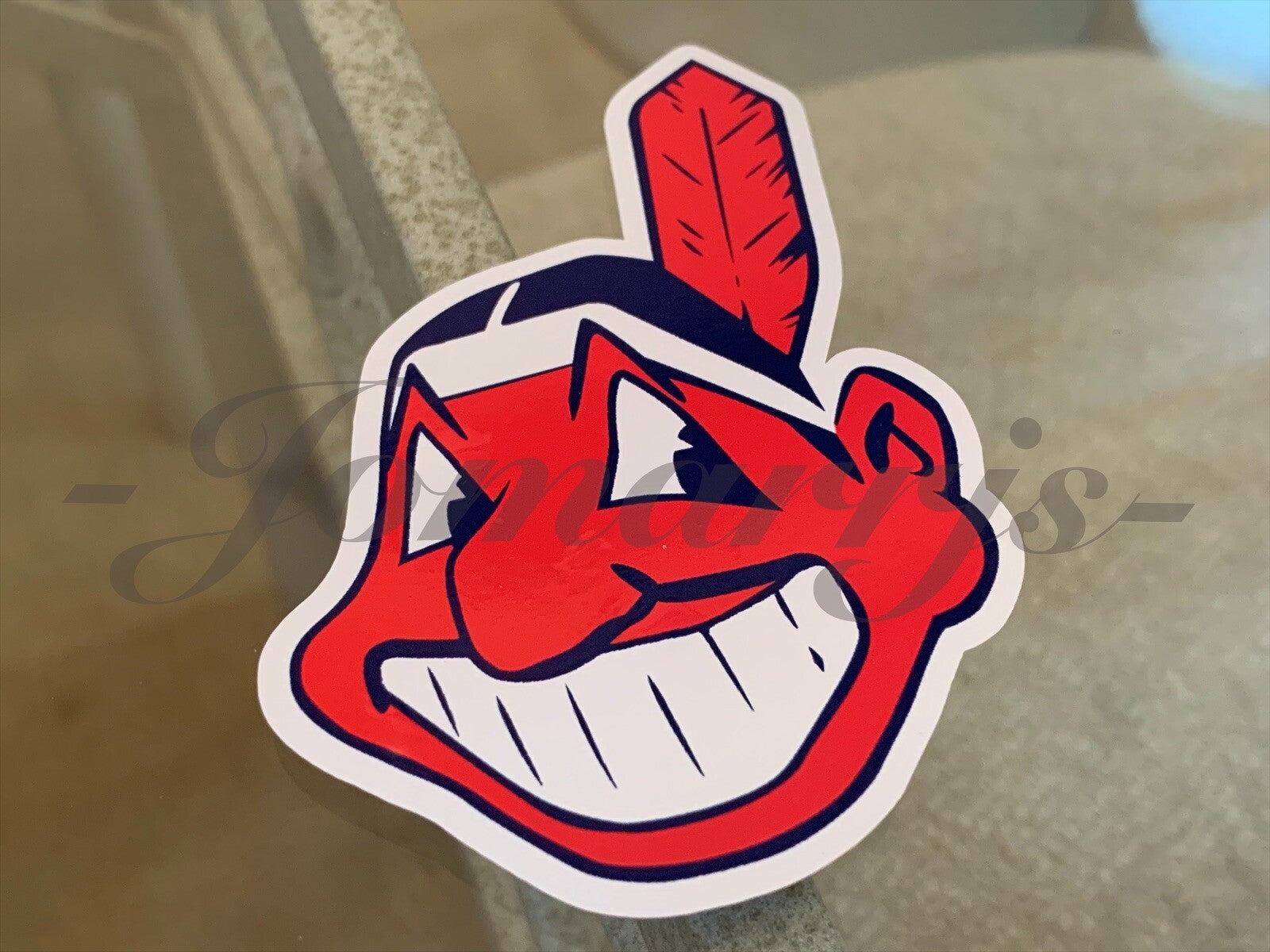 Cleveland Indian Baseball Logo MLB Sticker Decal chief wahoo 2-18" waterproof