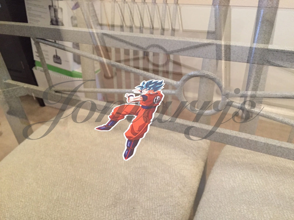 Dragon Ball Z Blue Hair Goku Stickers Decals Vinyl Sign Comic DBZ *3 Sizes!*