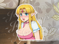 The Legend of Zelda Anime Princess Upset Custom Sticker Decal 0002 manga oppai