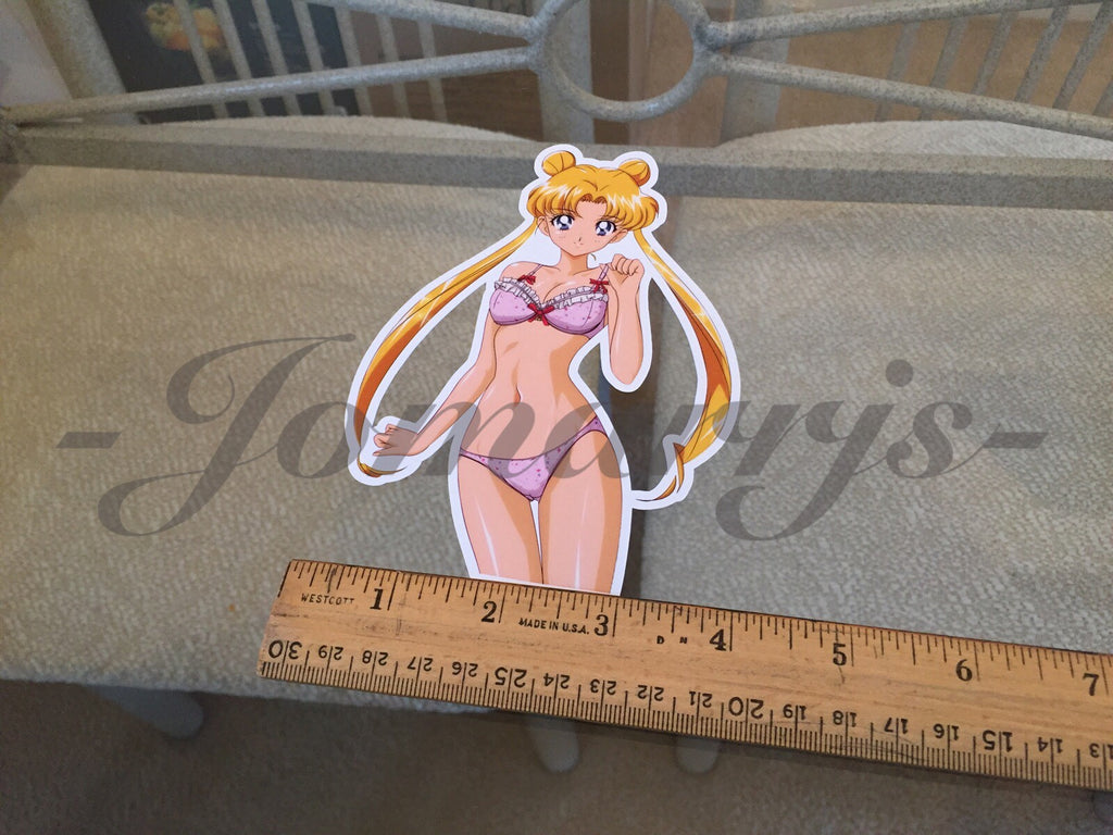 Sailor Moon - Anime - Lingerie Sticker Decal Vinyl bikini anime