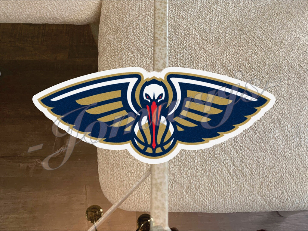 New Orleans Pelicans Logo NBA Sticker Decal Vinyl waterproof 2-18" phone tumbler