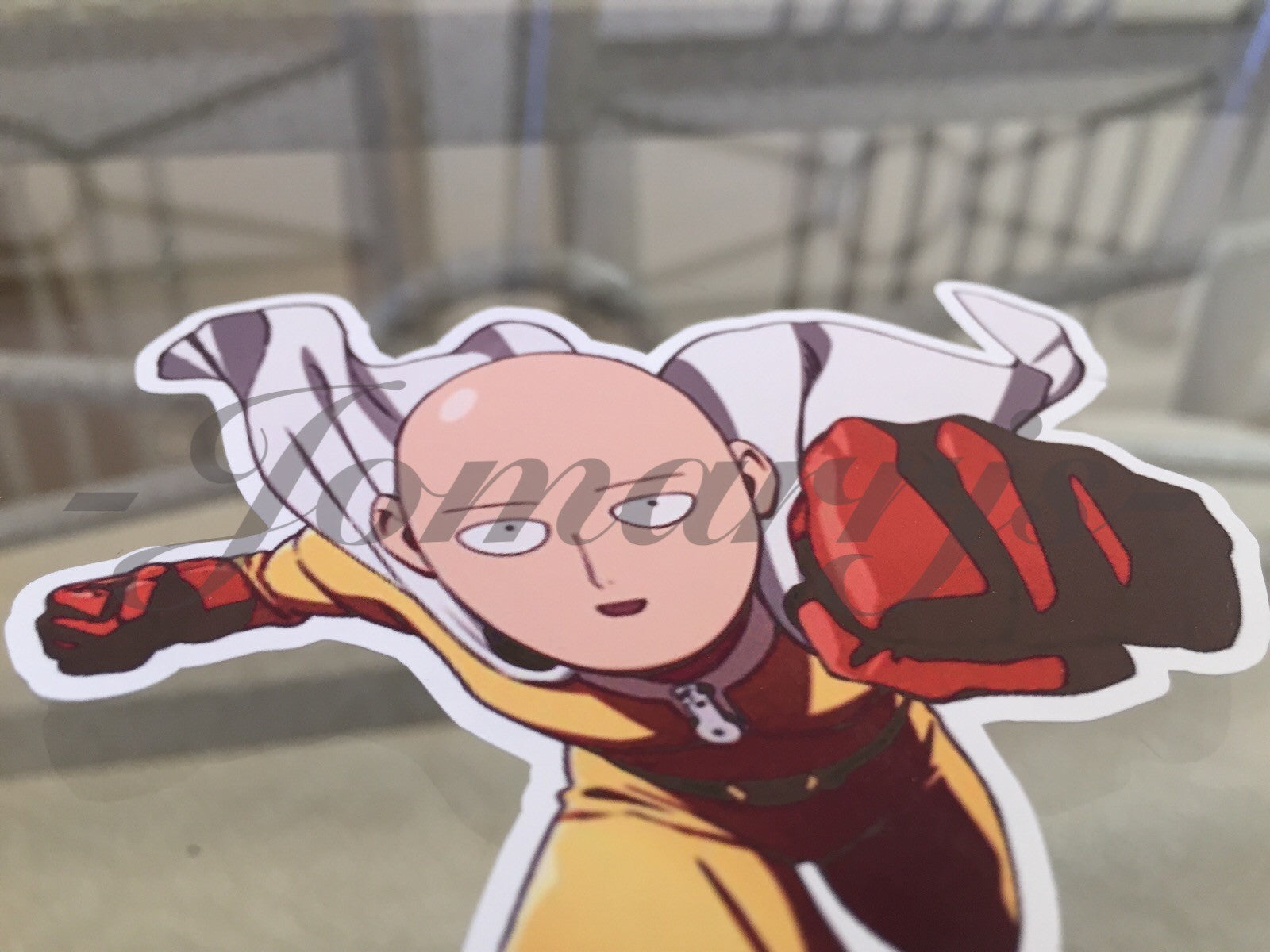One Punch Man - Anime - Saitama - "Charging Punch" Anime Decal Sticker *3 Sizes*