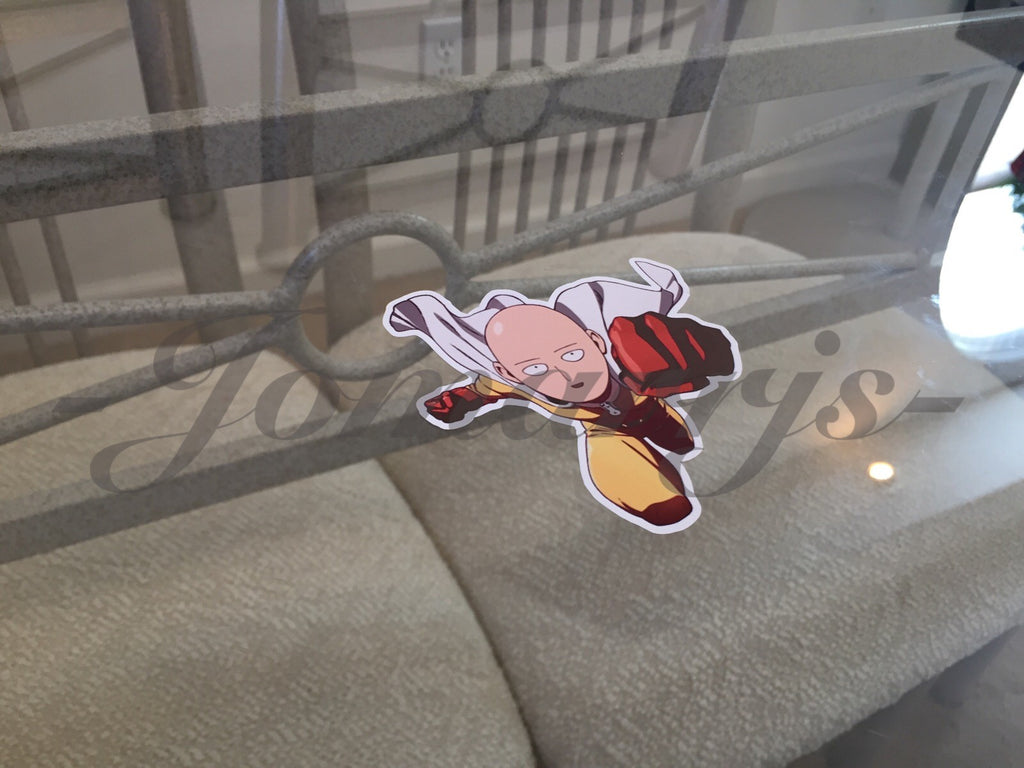 One Punch Man - Anime - Saitama - "Charging Punch" Anime Decal Sticker *3 Sizes*