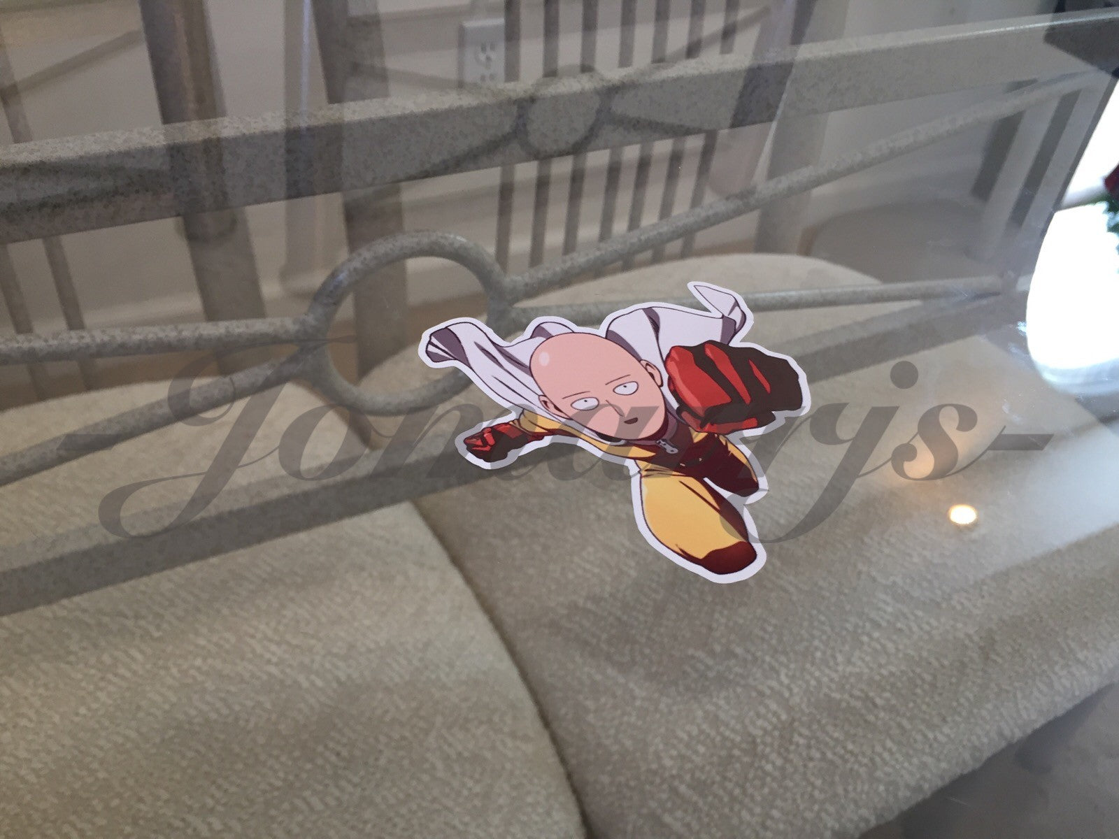One Punch Man - Anime - Saitama - "Charging Punch" Anime Decal Sticker *3 Sizes*