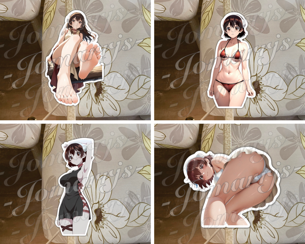 Dr. Stone Anime Yuzuriha Ogawa Sticker Decal Vinyl 1-4 bikini ecchi waifu manga