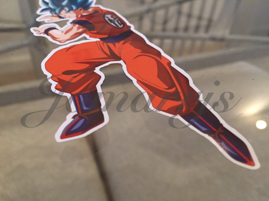 Dragon Ball Z Blue Hair Goku Stickers Decals Vinyl Sign Comic DBZ *3 Sizes!*