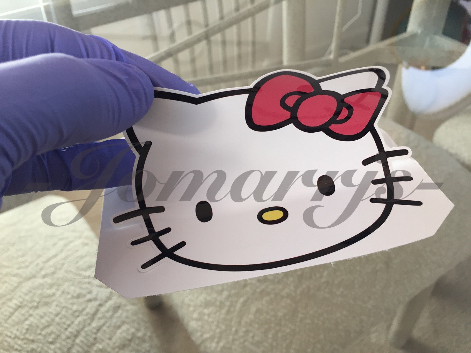 Hello Kitty - Anime - Colored Logo Sticker Decal Vinyl console Laptop *3 Sizes!*
