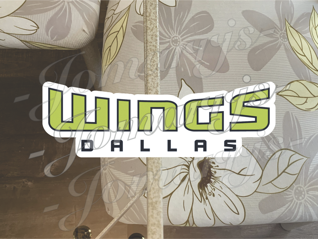 Dallas Wings WNBA Logo Custom Colored Sticker Decal waterproof Sz 2"-18"