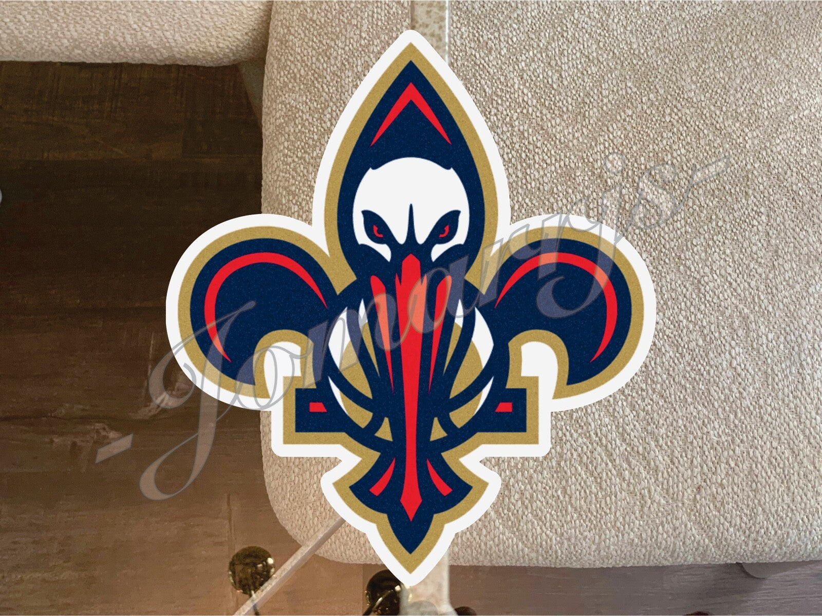 New Orleans Pelicans Logo NBA Sticker Decal Vinyl waterproof 2-18" phone tumbler