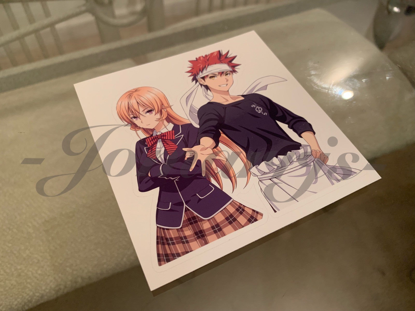 Food Wars! Shokugeki no Soma - Anime - Erina Nakiri & Soma Yukihira Sticker sōma