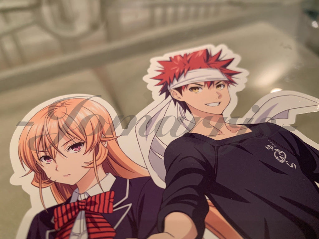 Food Wars! Shokugeki no Soma - Anime - Erina Nakiri & Soma Yukihira Sticker sōma