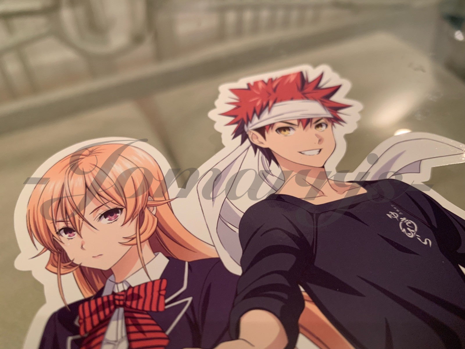 Food Wars! Shokugeki no Soma - Anime - Erina Nakiri & Soma Yukihira Sticker sōma