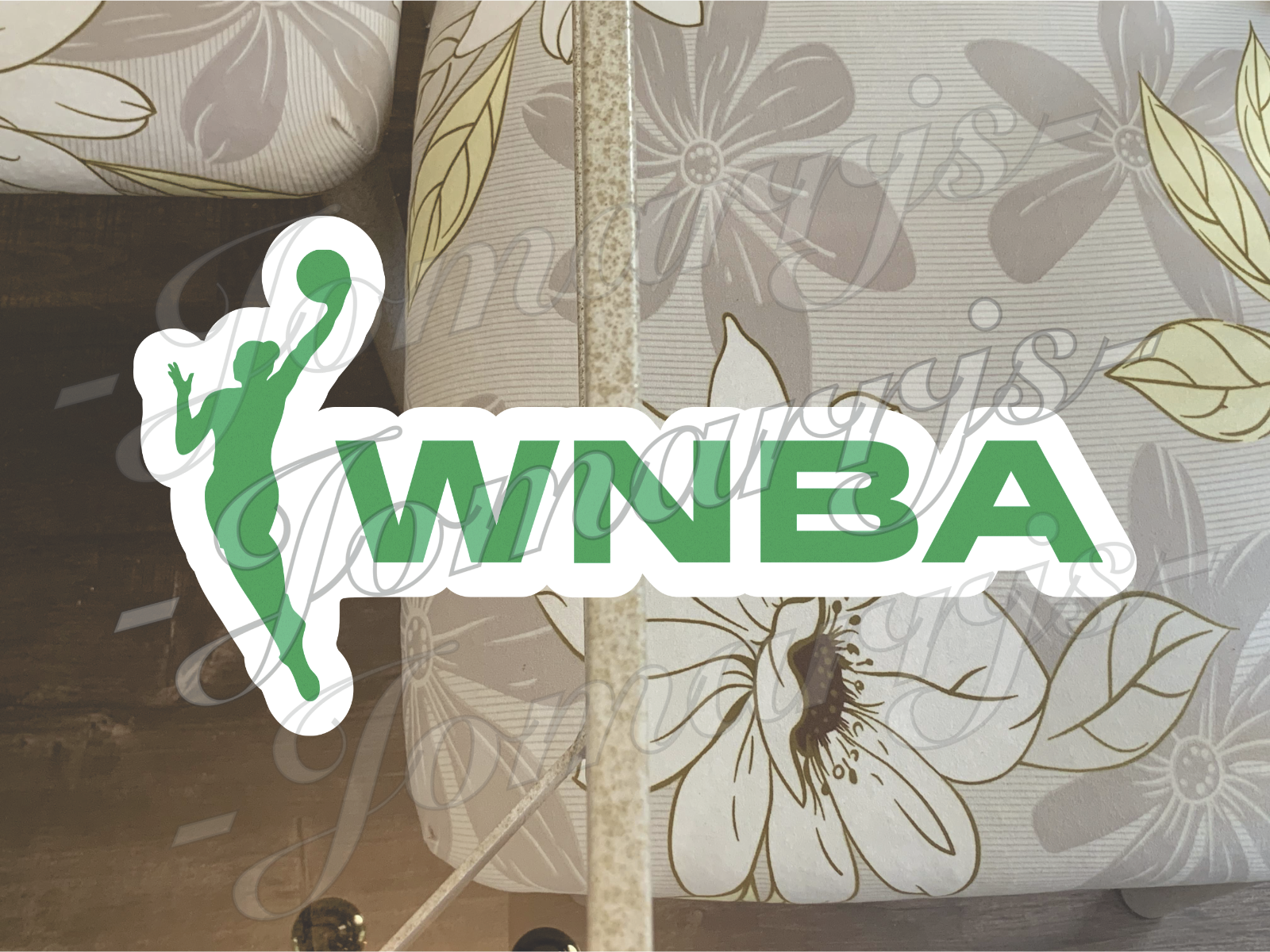 WNBA Logo Custom Colored Sticker Decal car laptop waterproof tumbler Sz 2"-18"