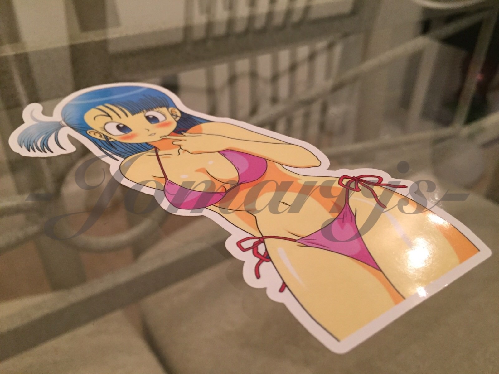 Dragon Ball Z Anime Bulma Bikini Sun Fun Sticker Decal Vinyl Comic DBZ