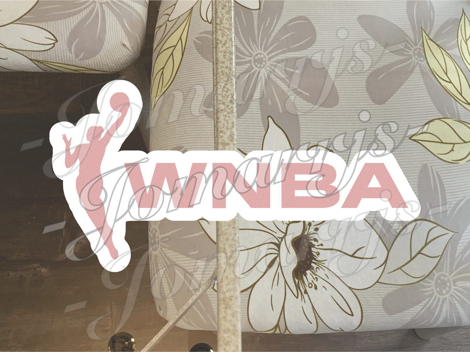 WNBA Logo Custom Colored Sticker Decal car laptop waterproof tumbler Sz 2"-18"