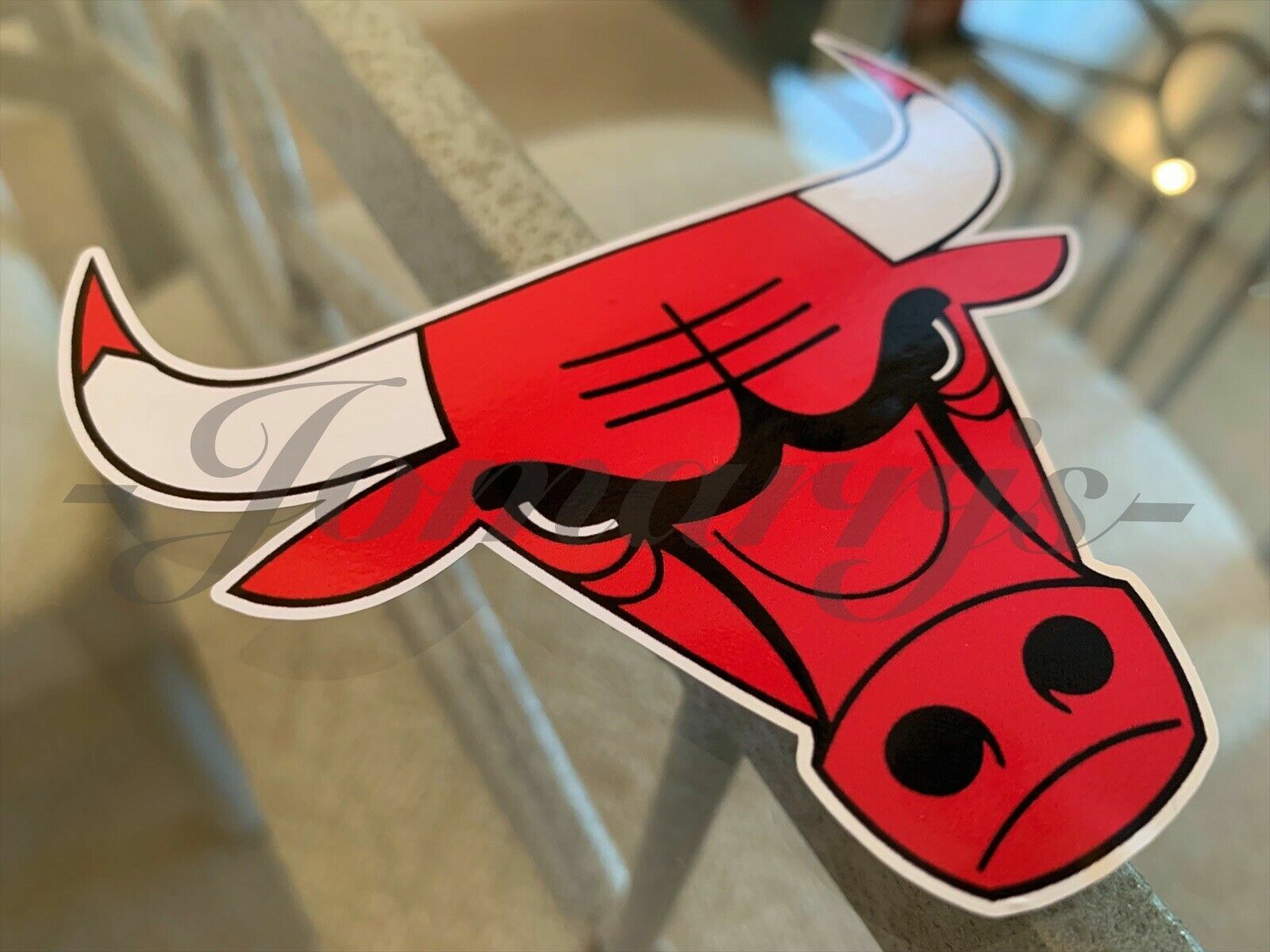 Chicago Bulls Basketball Team Mascot Logo NBA Sticker Decal Vinyl Windy City