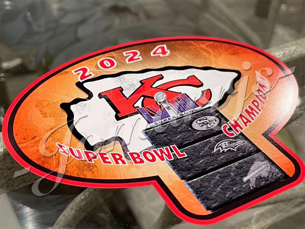 Kansas City Chiefs Custom Sticker Super Bowl Champions LVIII Mortal Kombat 58