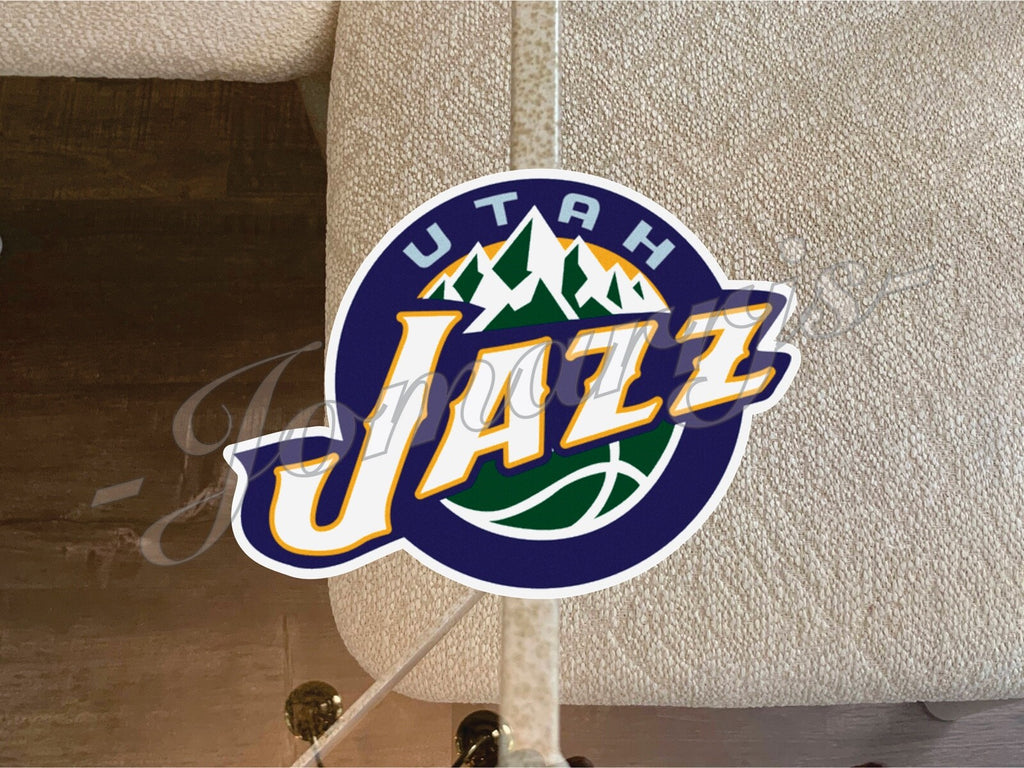Utah Jazz Logo NBA Sticker Decal Vinyl waterproof 2"-18" phone tumbler car