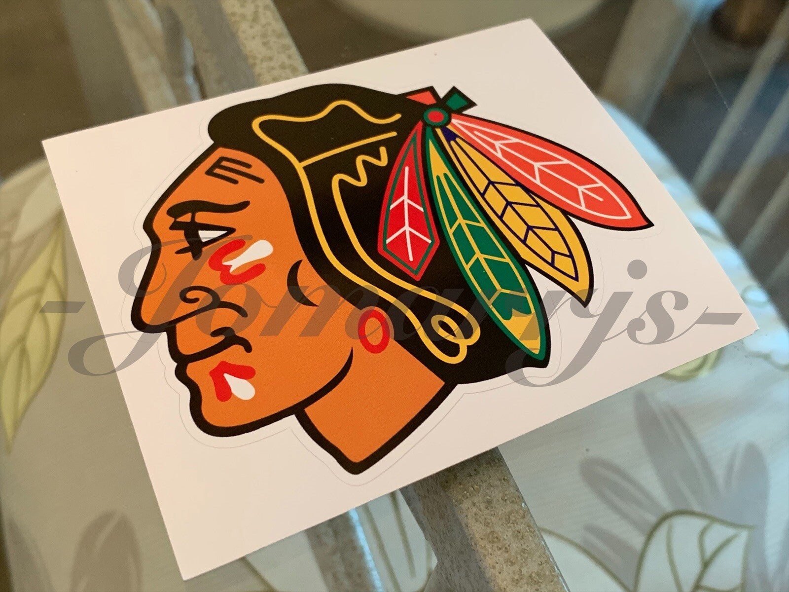 Chicago Blackhawks Hockey Team Logo NHL Sticker Decal Vinyl
