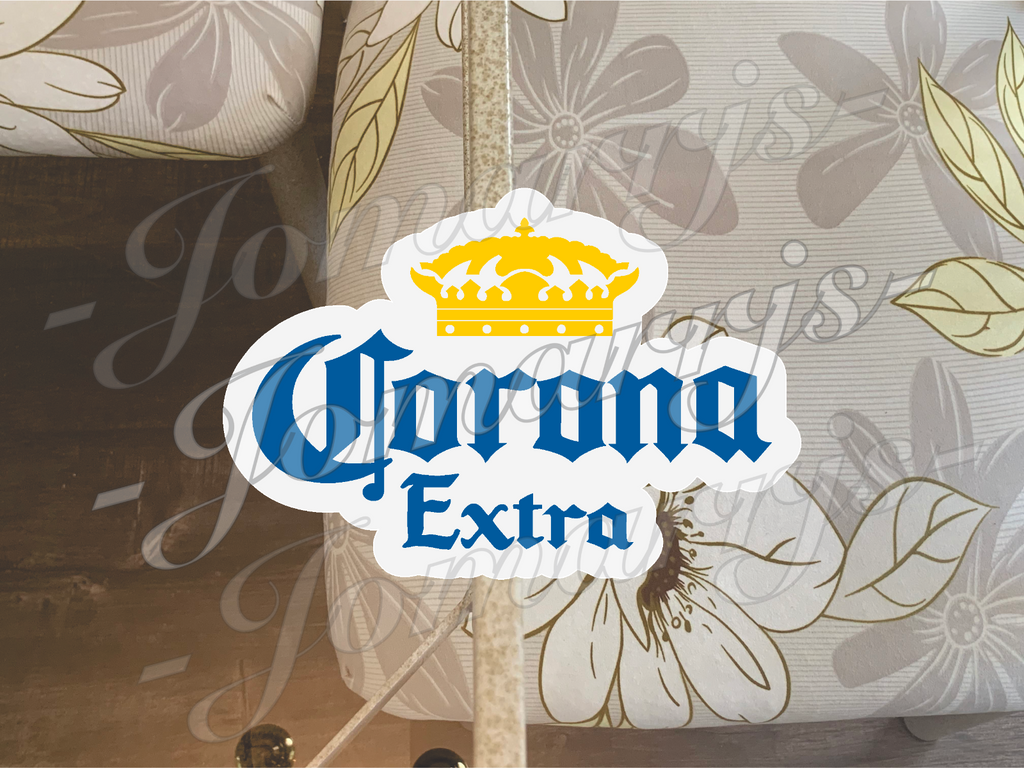 Corona Extra Beer Mexican Cerveza Logo Vinyl Sticker Decal fan tumbler Sz 2"-18"
