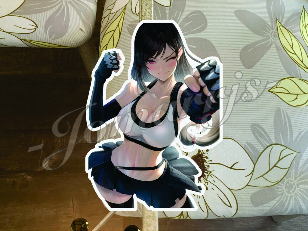 Final Fantasy 7 Anime Tifa Lockhart Custom Sticker xii c. waifu slap ecchi