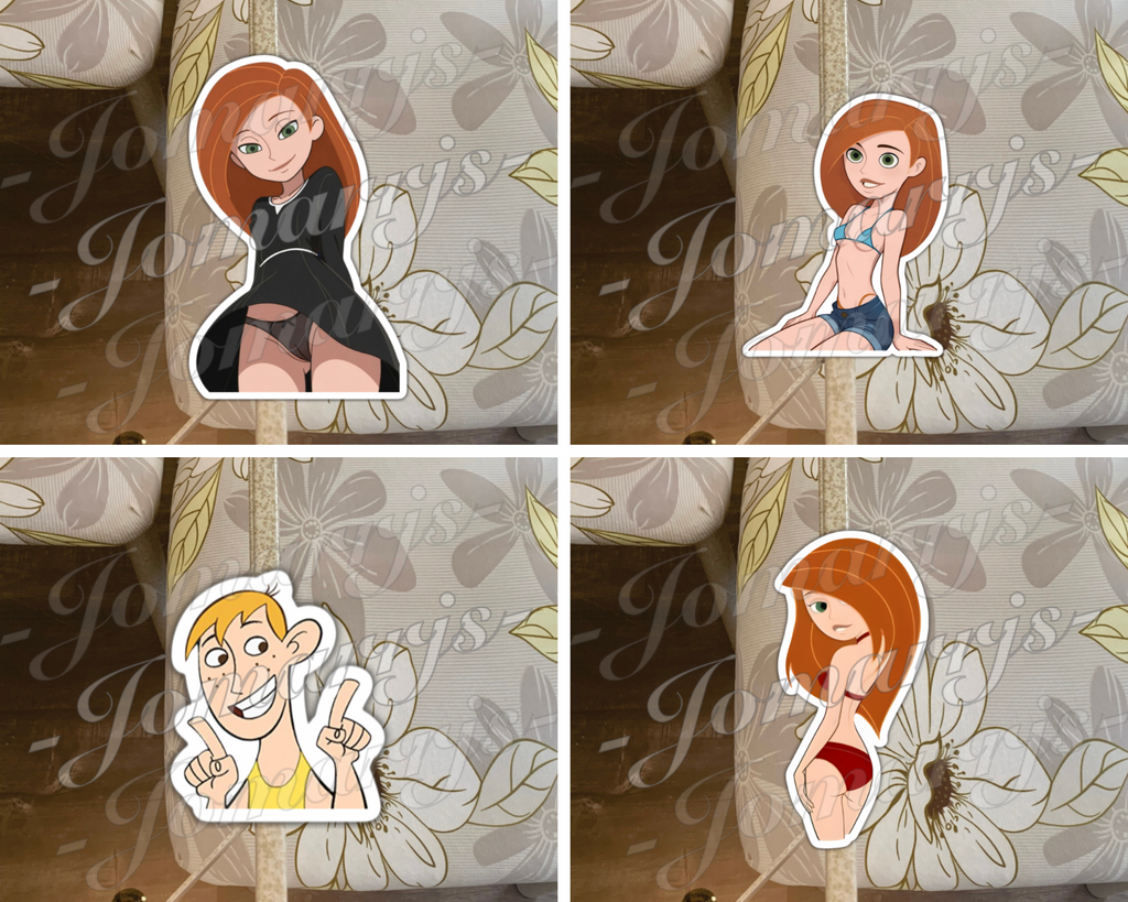 Kimpossible Anime Kim 02-05 Bikini Sticker Decal ecchi waifu art ronstoppable
