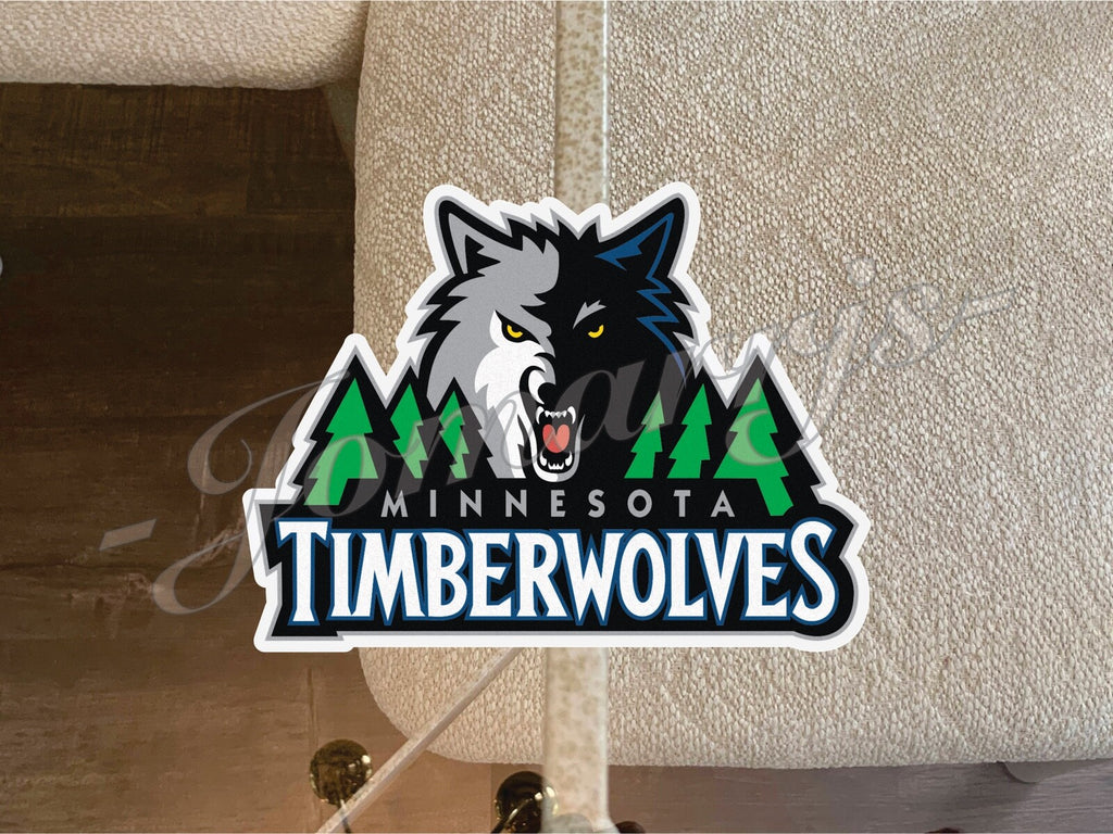 Minnesota Timberwolves Logo NBA Sticker Decal Vinyl waterproof 2"-18" laptop car
