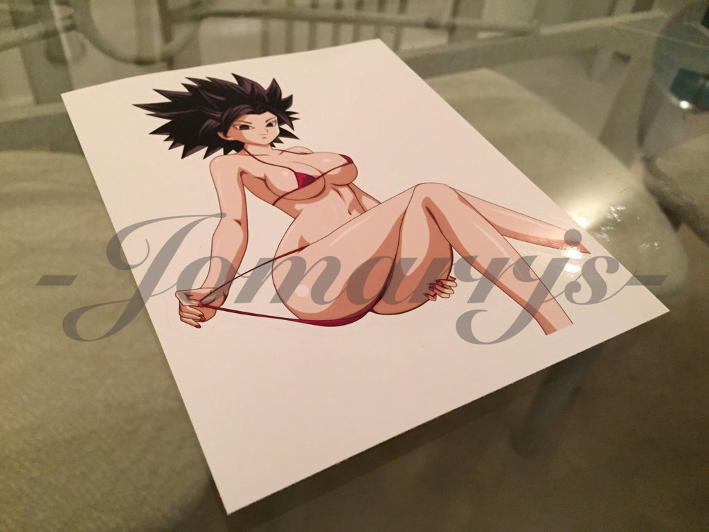 Dragon Ball Z - Anime - Caulifla Bikini Sun Fun Sticker Decal Vinyl DBZ manga