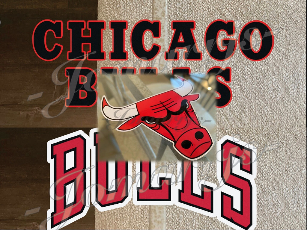 Chicago Bulls Basketball Team Mascot Logo NBA Sticker Decal Vinyl Windy City